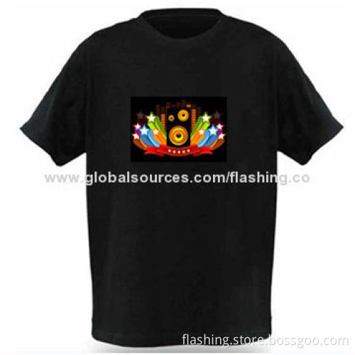 Hot Sale Custom LED T-shirt, Used for Night Cubs